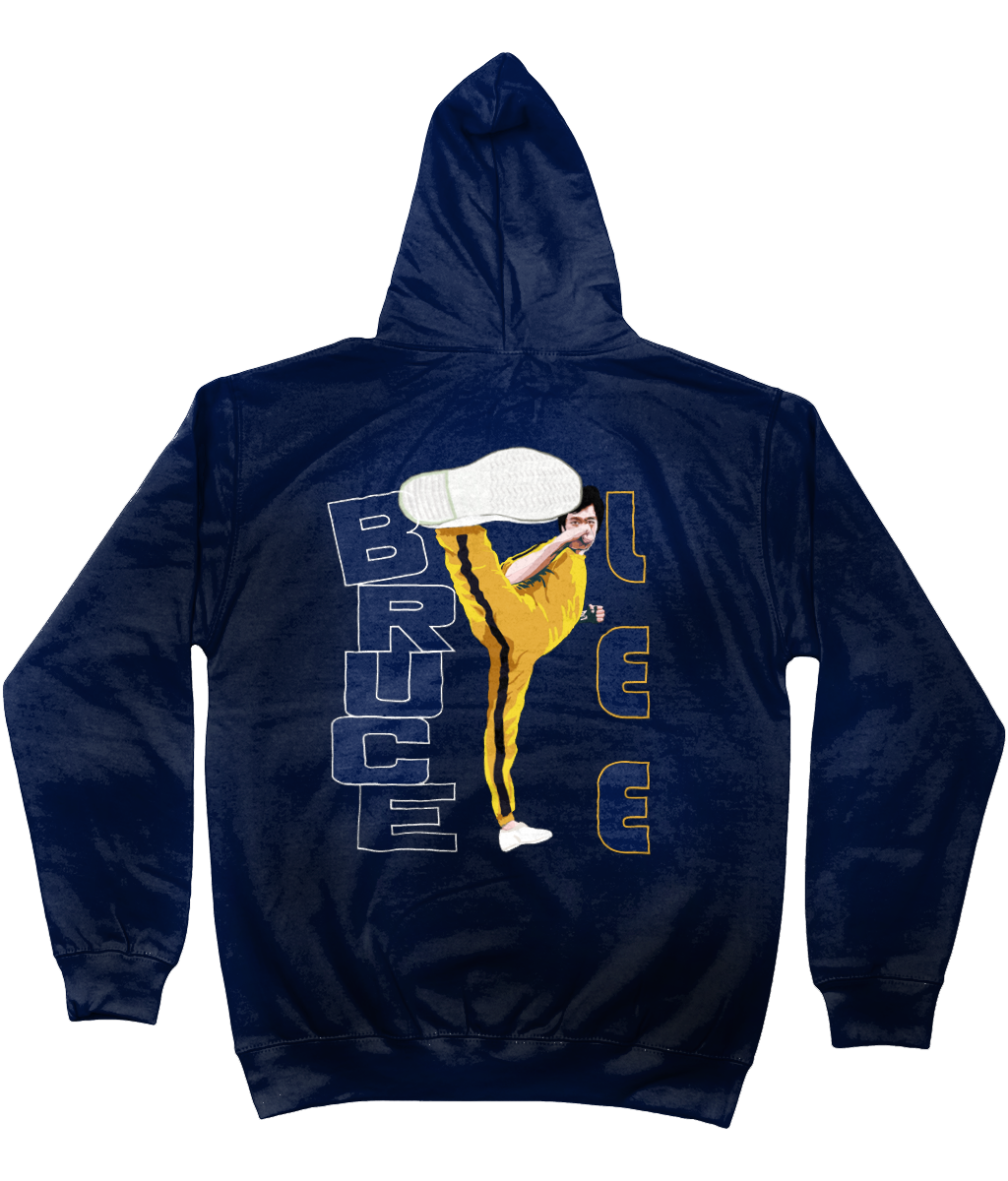 Bruce Lee karate - back - Kids Hoodie - AWDis